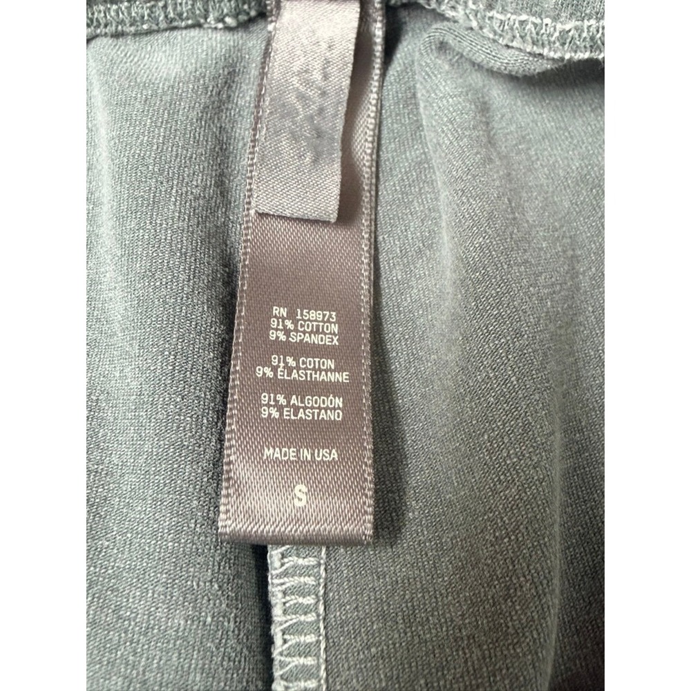 SKIMS Cotton Jersey Leggings Sage Green Size S High Waisted Stretch Loungewear - Picture 3 of 5